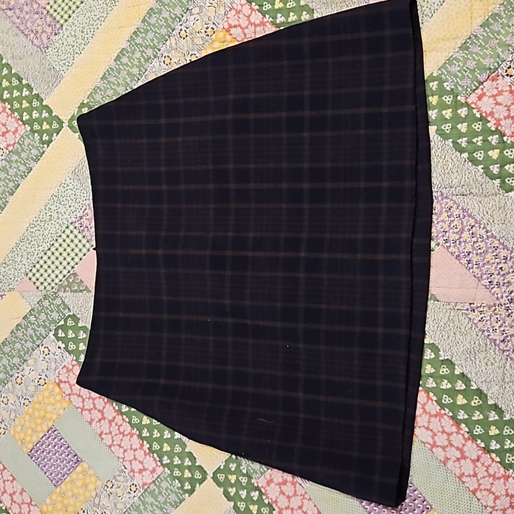 Aritzia Wilfred plaid mini skirt